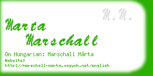 marta marschall business card